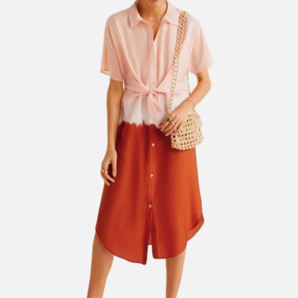 MNG Suit ombré tie dye shirt dress